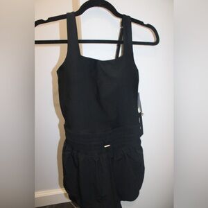 Abercrombie YPB sculptLUX Hybrid Flyaway Onesie Black NWT XS